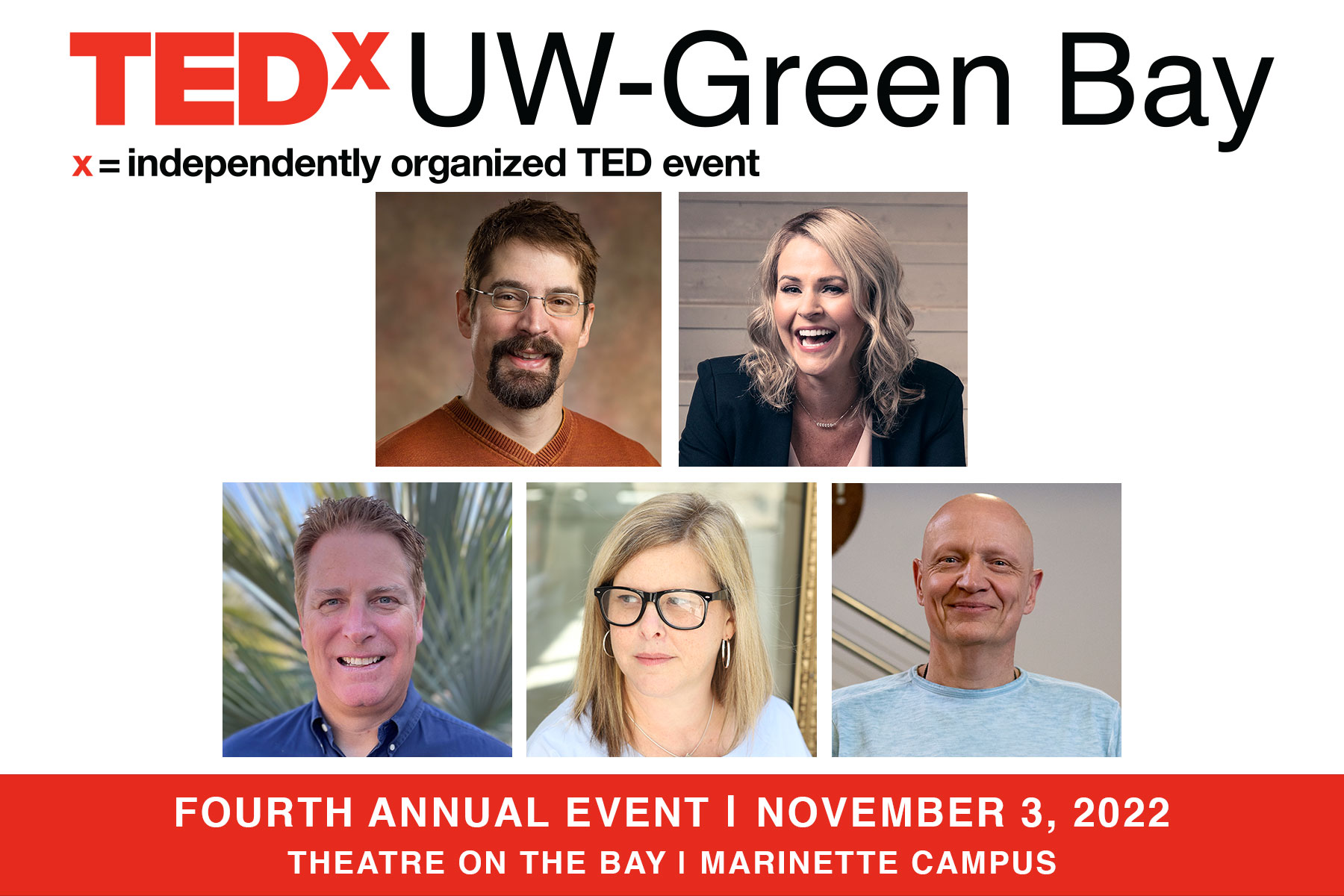 TEDx 2022 UW-Green Bay Speakers