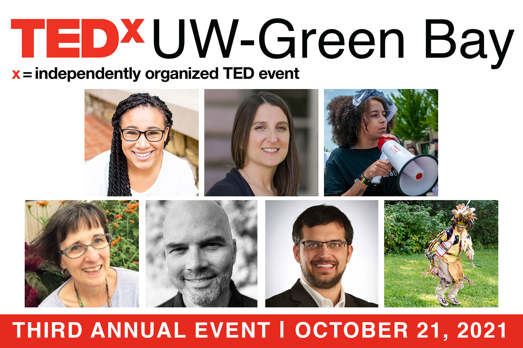 TEDx 2021 UW-Green Bay Speakers